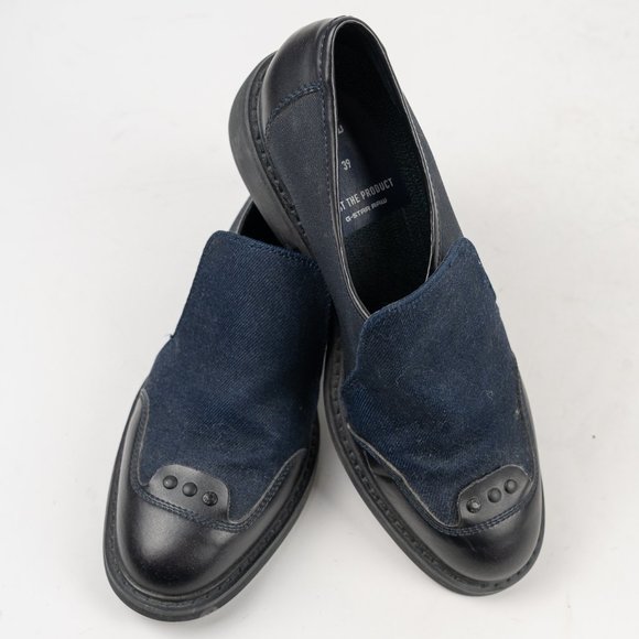 G-Star RAW Guardian Denim and Faux Leather Loafers - Picture 5 of 8